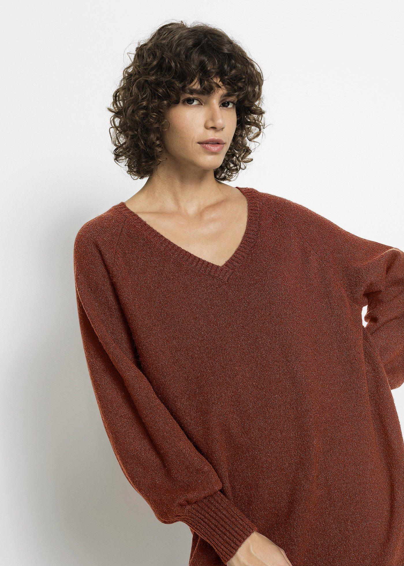 Sukienka dzianinowa oversize midi - Bonprix