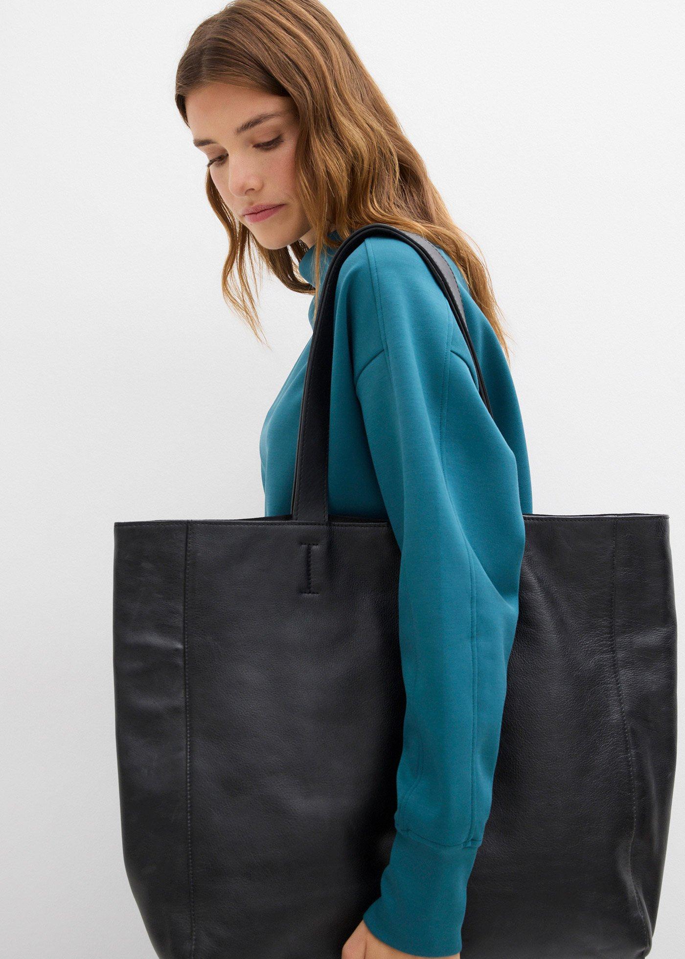 Bluza oversize z miękkiego materiału scuba - Bonprix