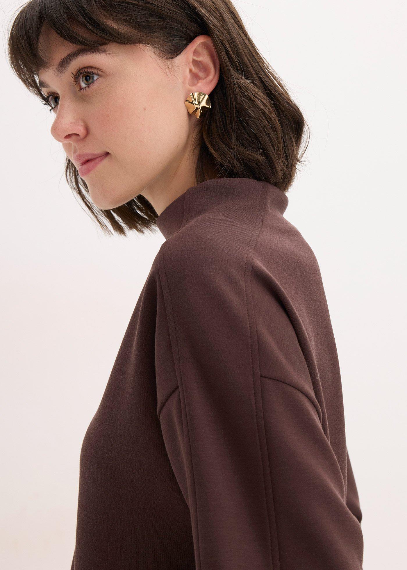 Bluza oversize z miękkiego materiału scuba - Bonprix