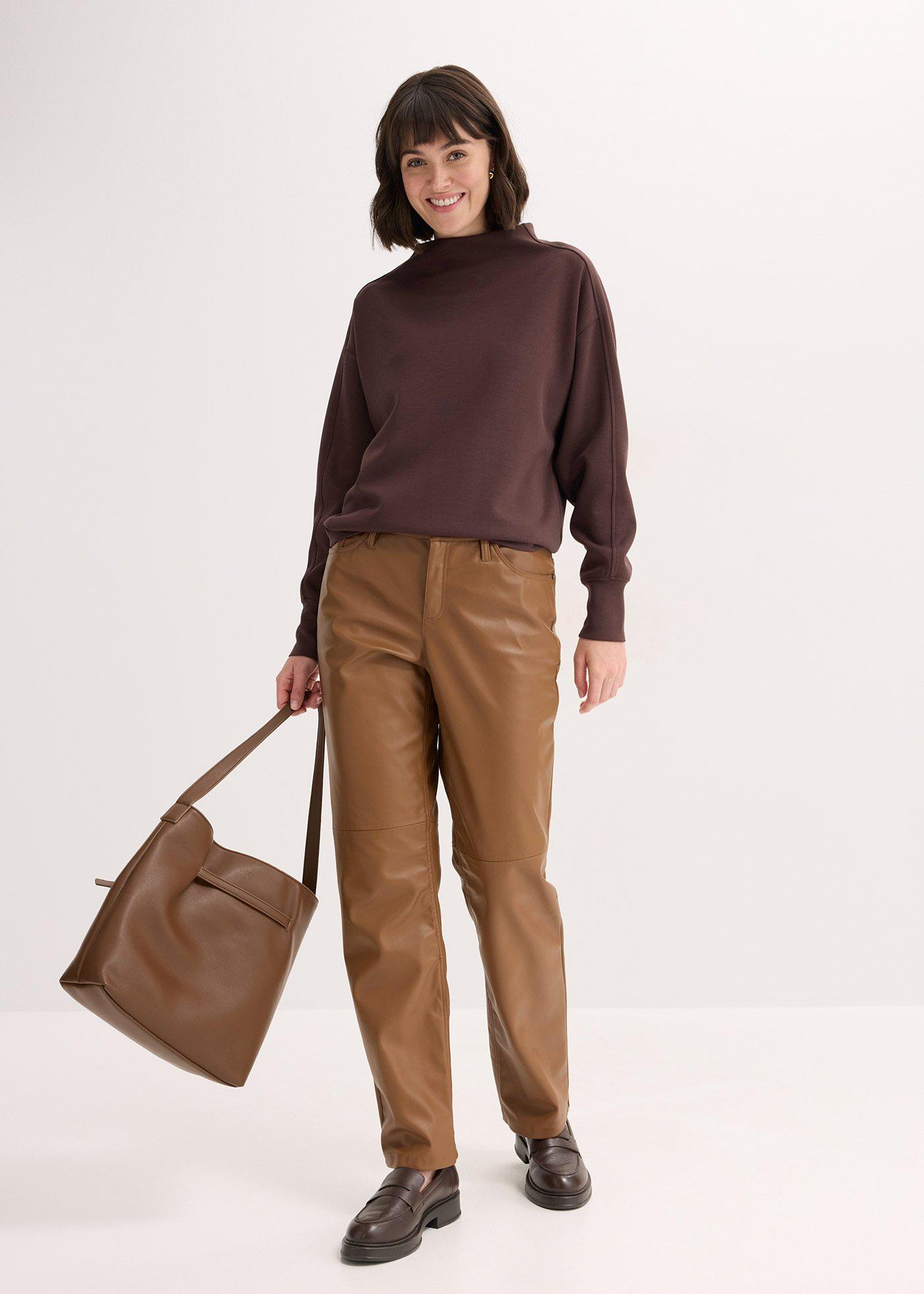 Bluza oversize z miękkiego materiału scuba - Bonprix