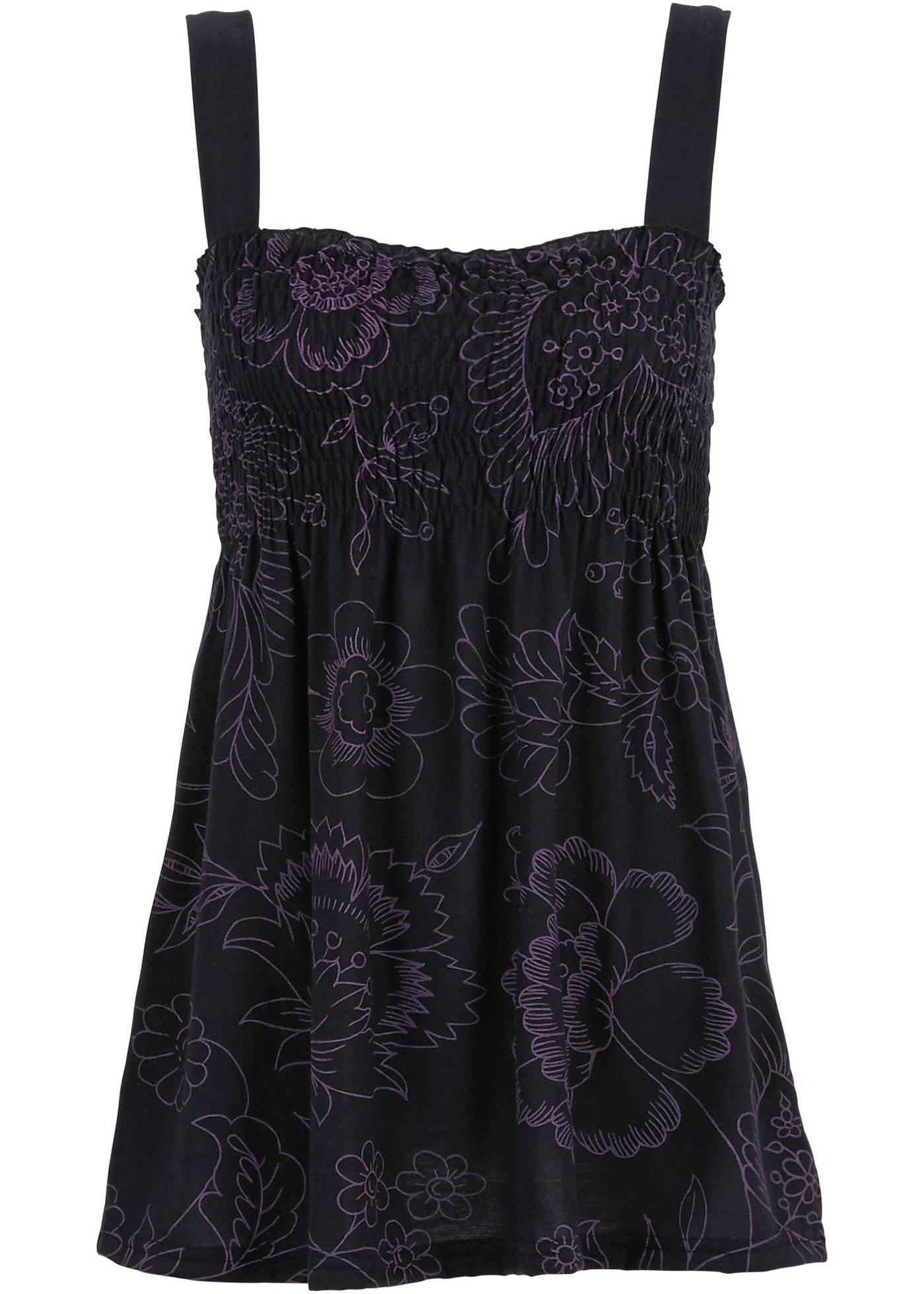 Top tunique en viscose mélangée