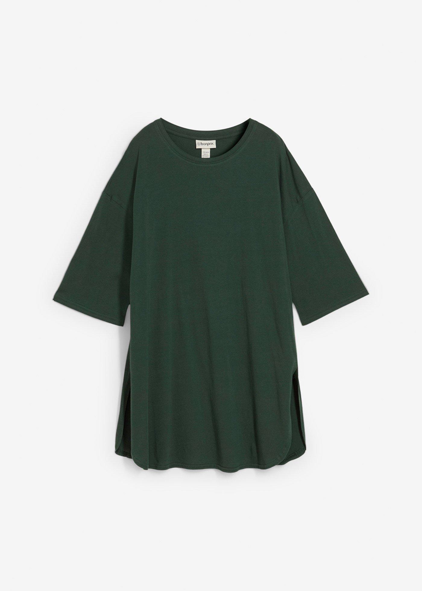 Tricou lung oversize din bumbac organic 100%