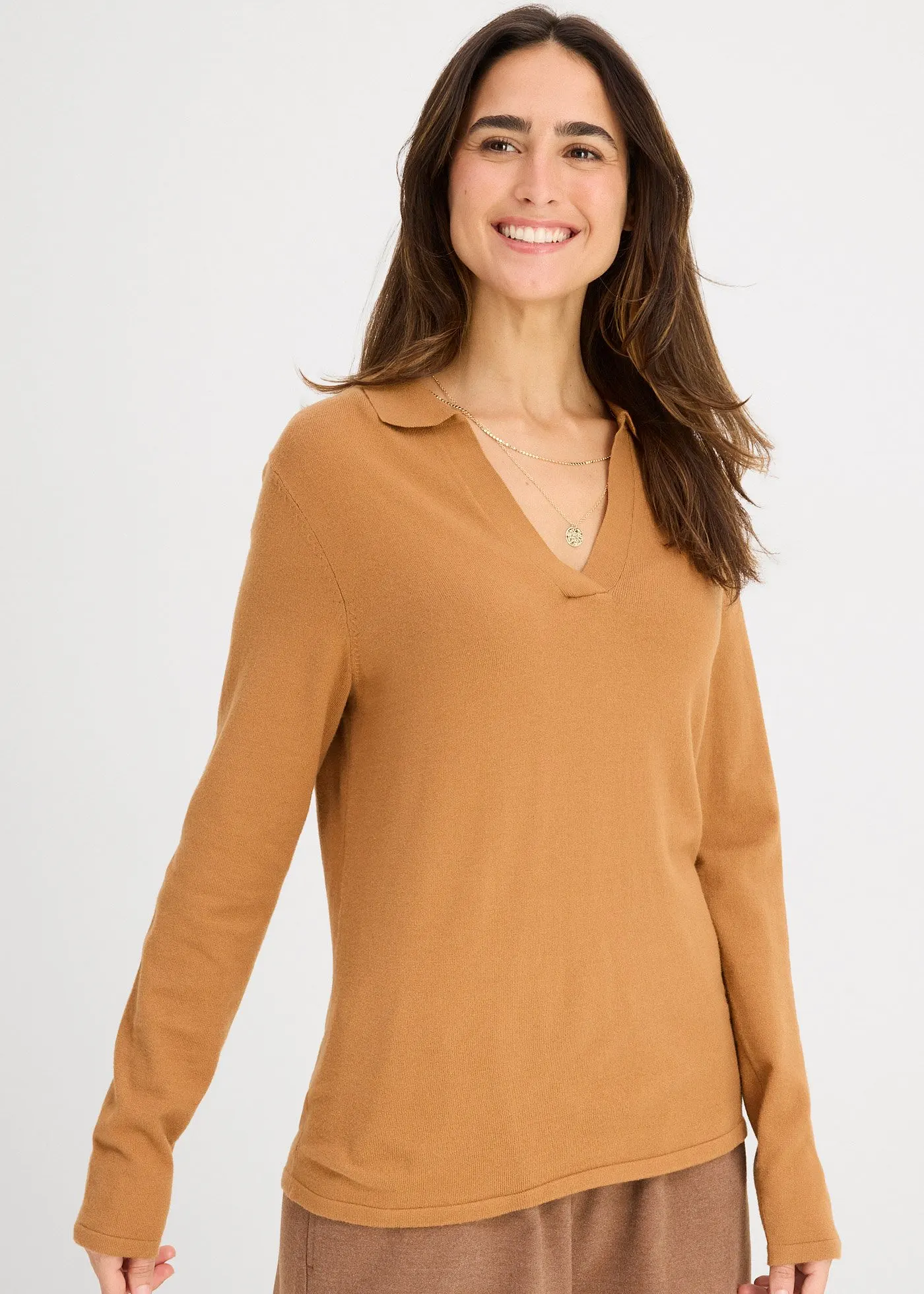 Рубашка-поло Bonprix из тонкой вискозы