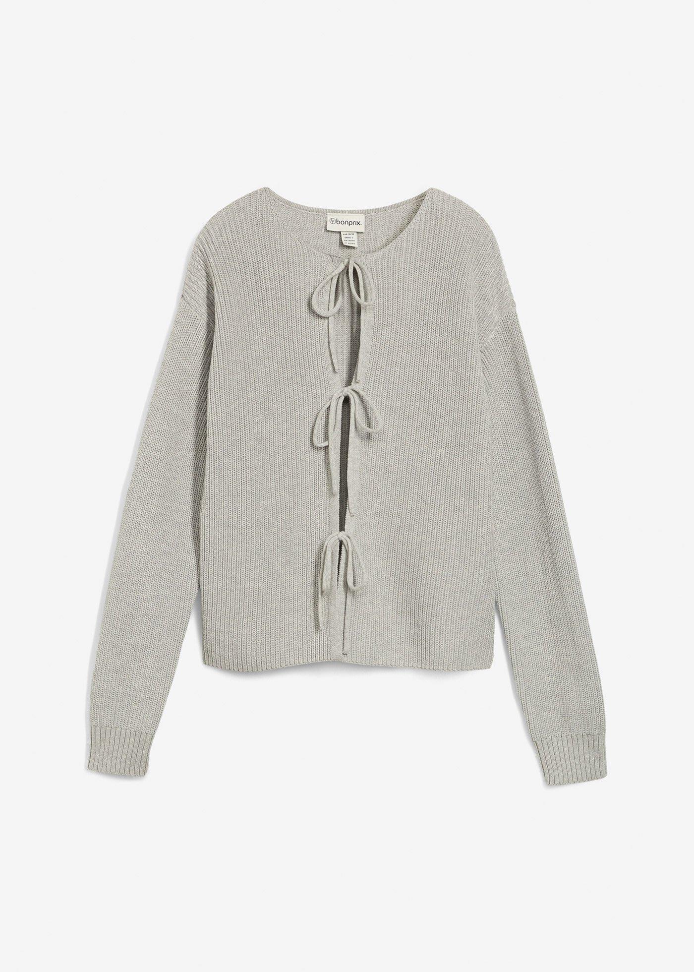 Gilet en maille à nœuds