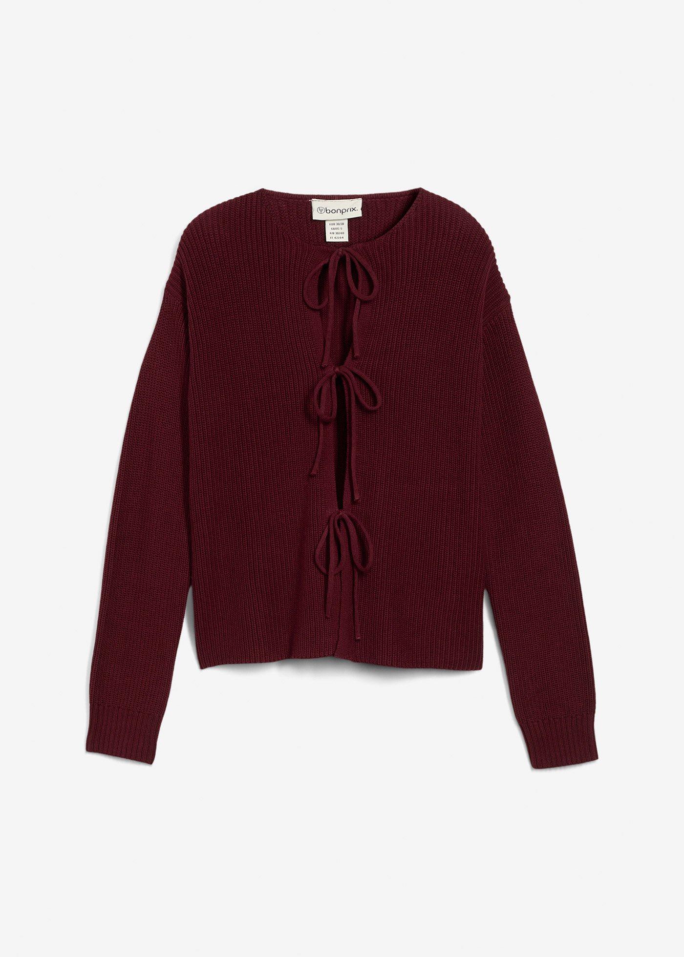 Gilet en maille à nœuds