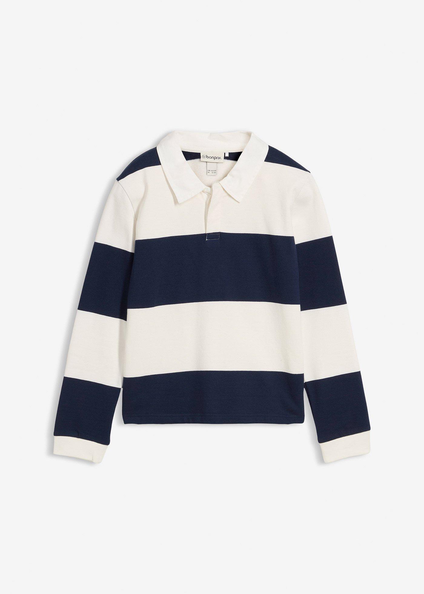 Bluza polo z czystej bawełny - Bonprix