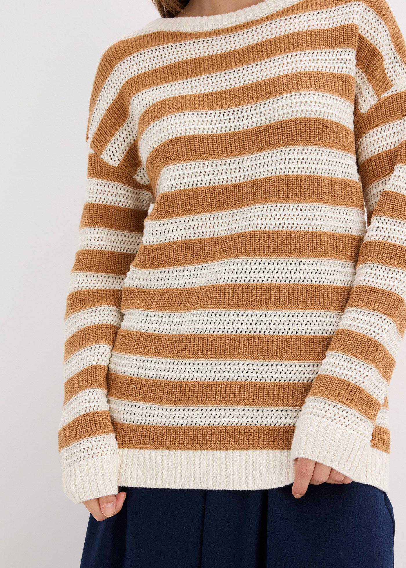Sweter oversize z czystej bawełny - Bonprix