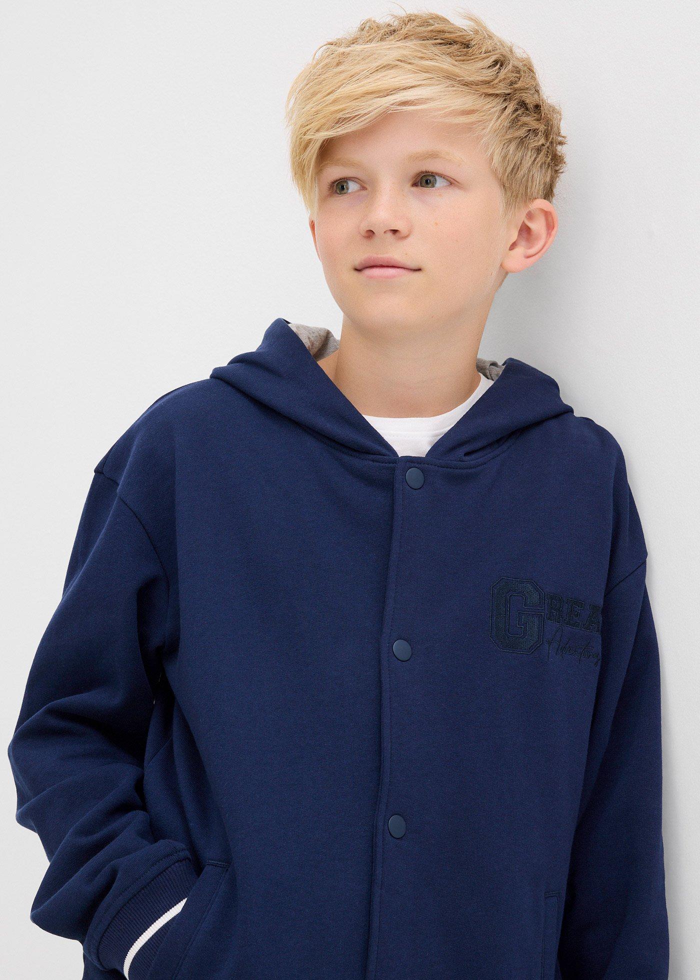 Bluza rozpinana college z czystej bawełny organicznej - Bonprix