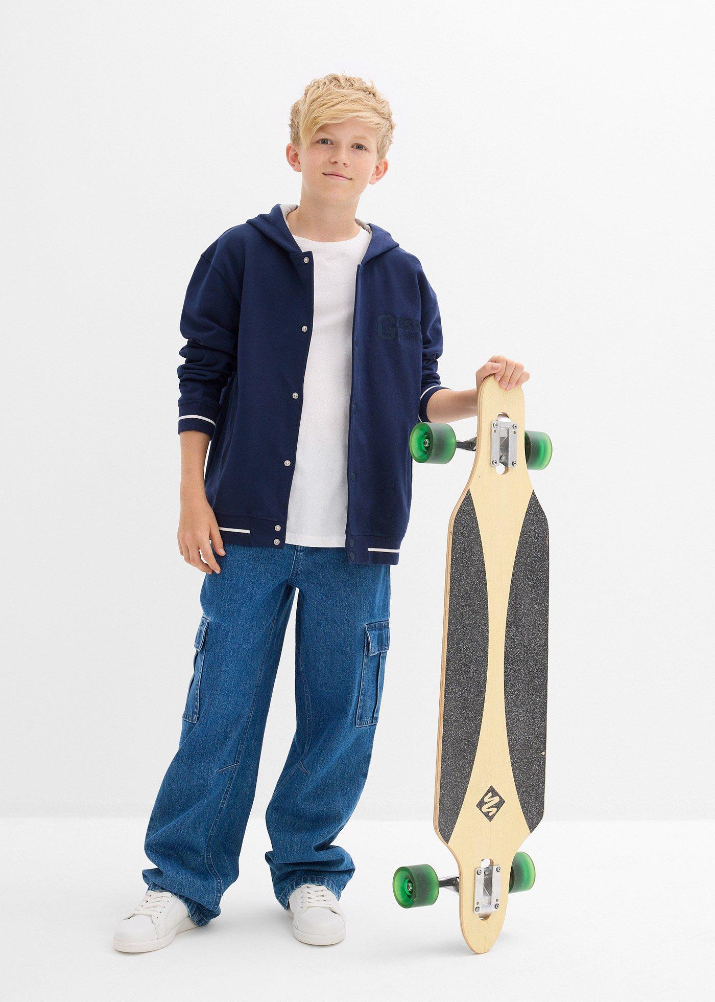 Bluza rozpinana college z czystej bawełny organicznej - Bonprix