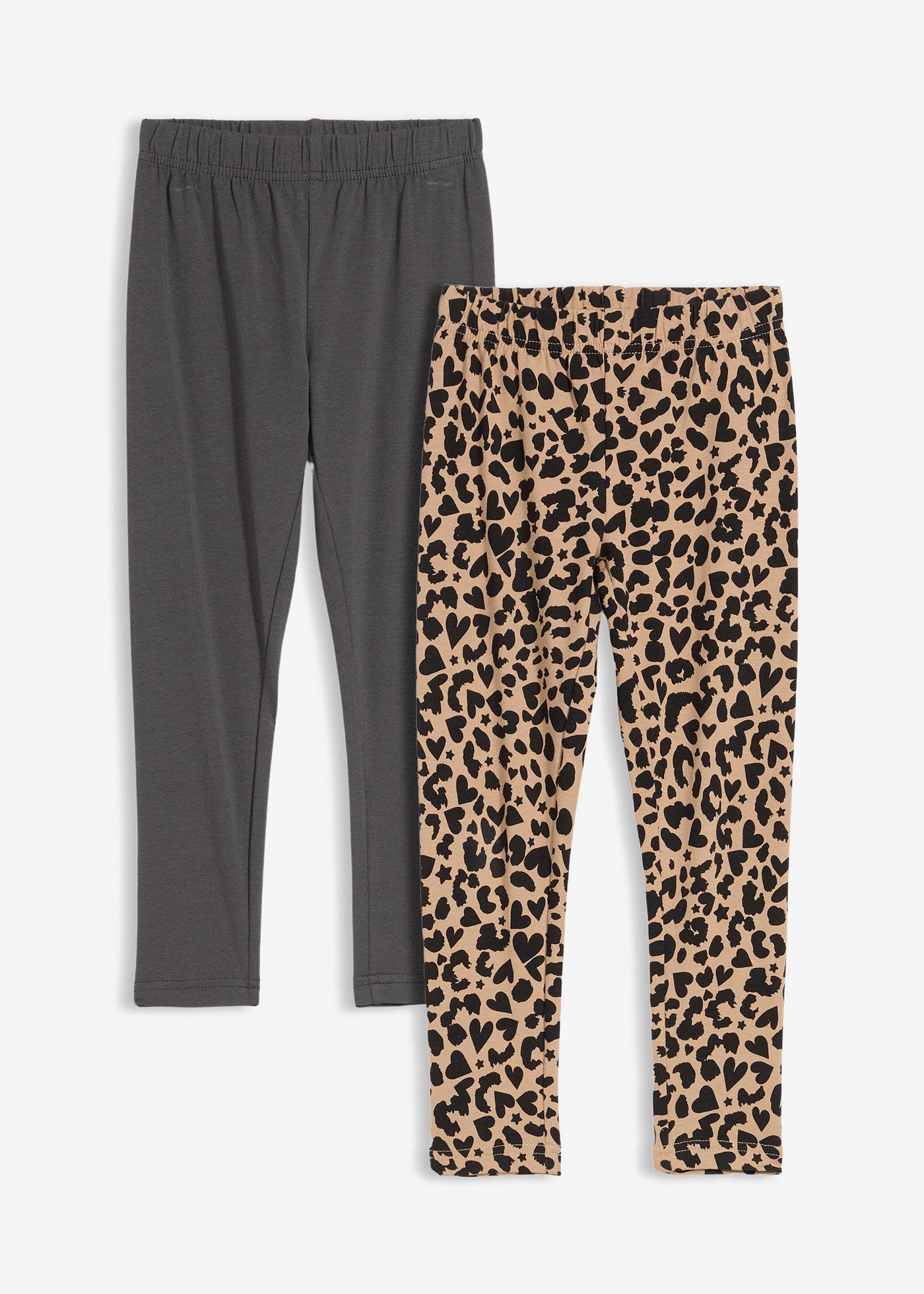 Legginsy z elastycznej mieszanki bawełny (2 szt.) - Bonprix