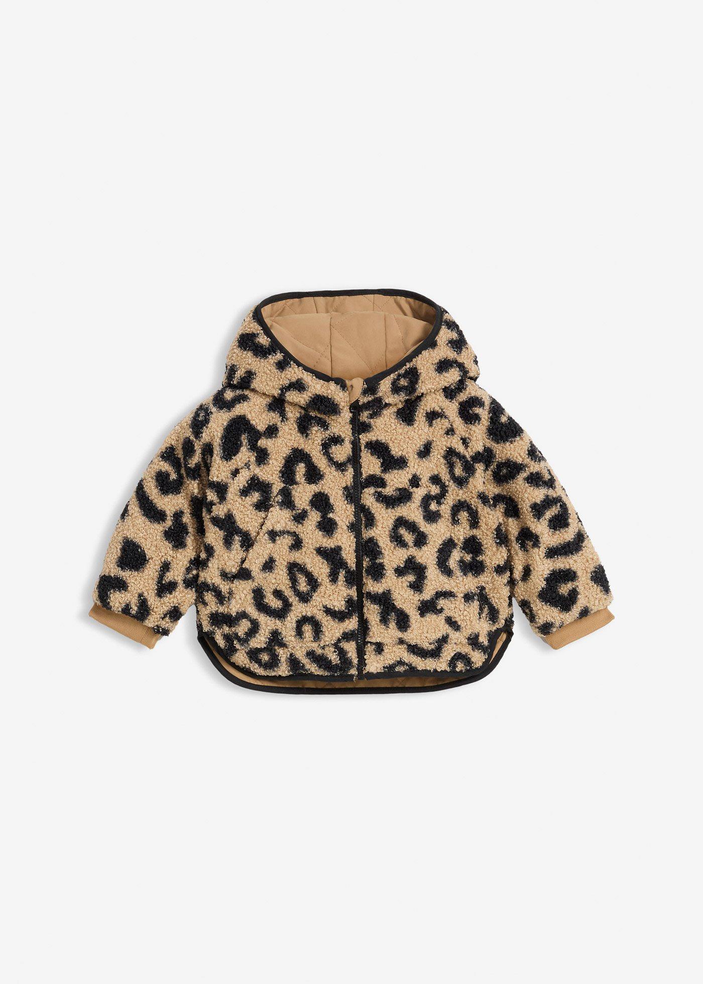 Veste réversible en polaire peluche
