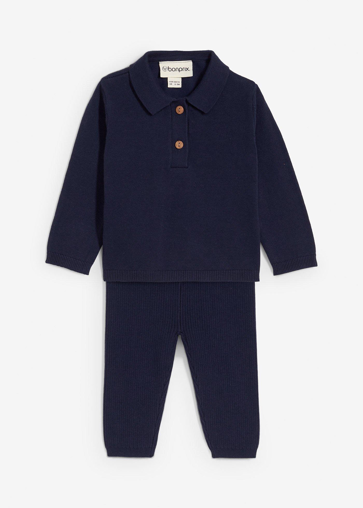 Sweter polo i i legginsy (komplet 2-cz.) - Bonprix
