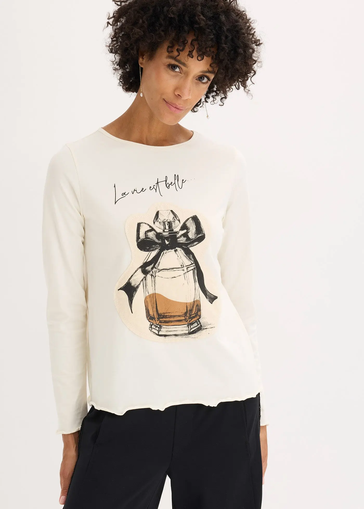 Футболка Bonprix Langarm от Baumwollstretch