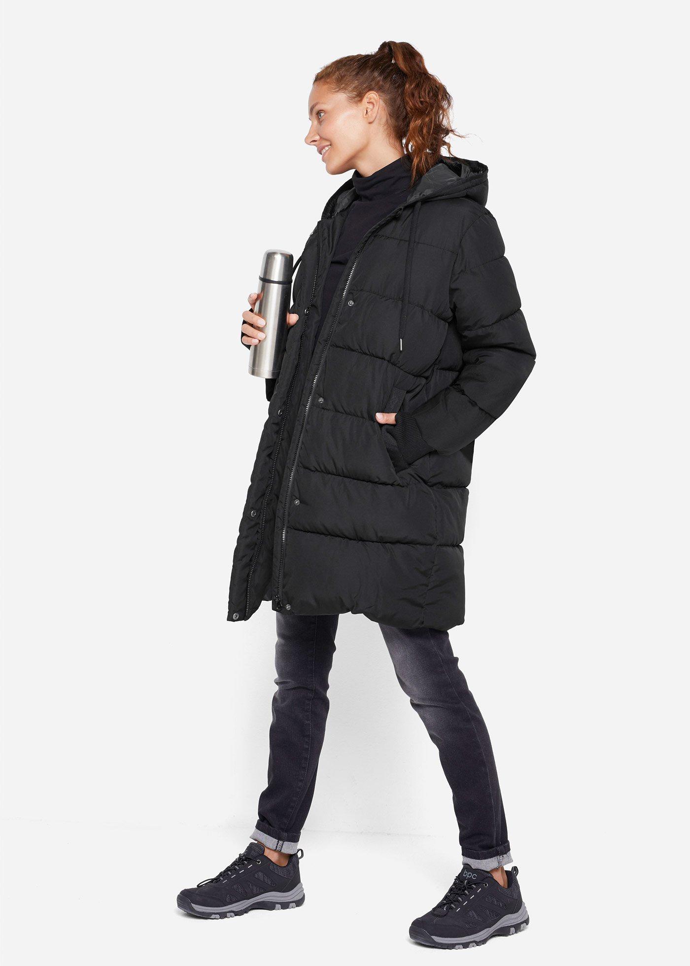 Płaszcz pikowany funkcyjny, hydrofobowy - Bonprix