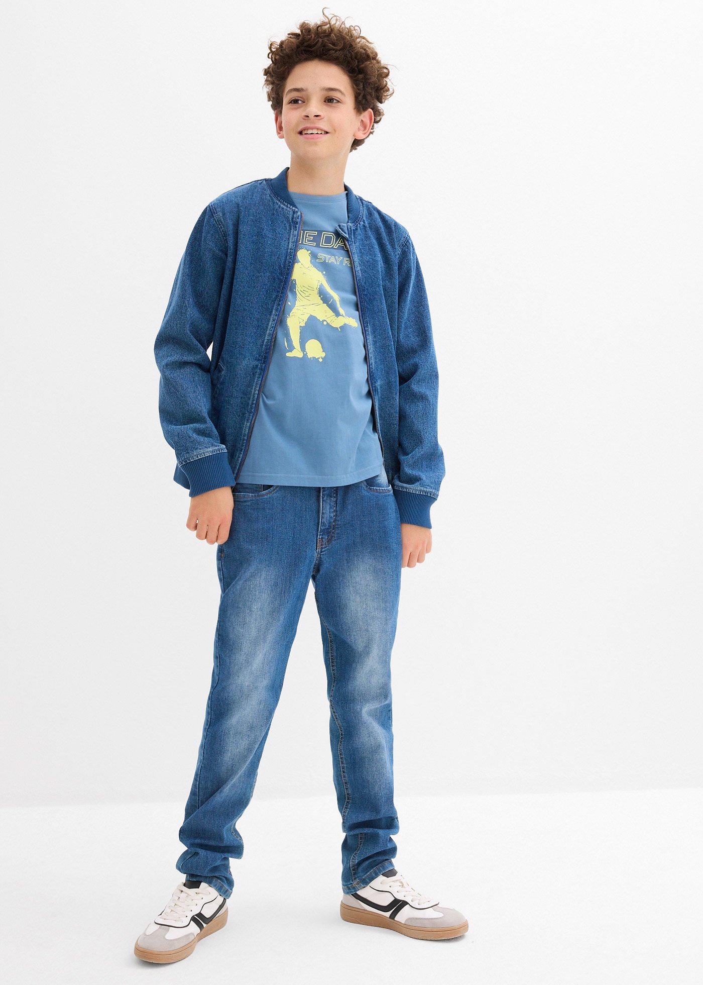 Koszulka z długim rękawem z czystej bawełny organicznej - Bonprix