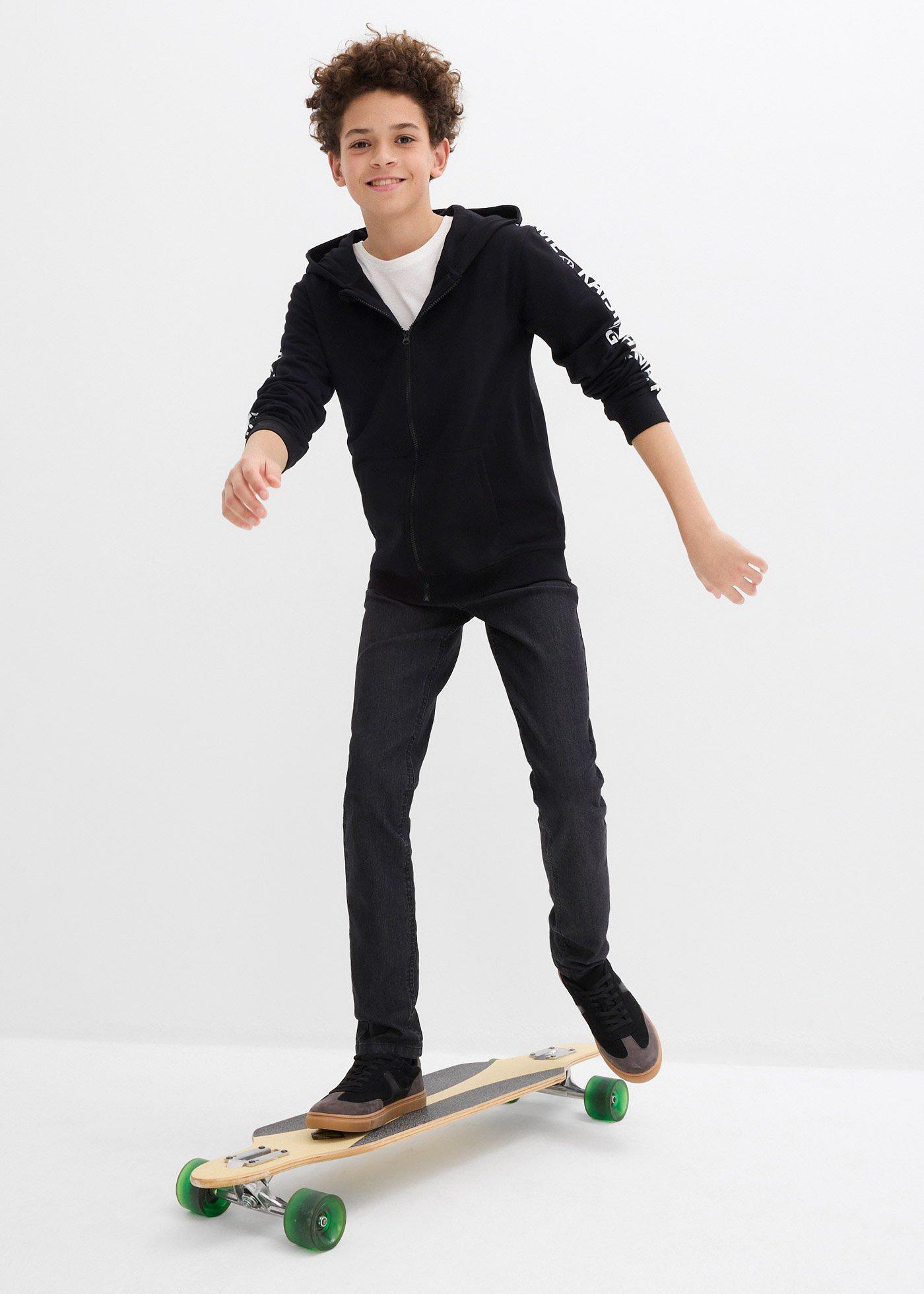 Bluza rozpinana z kapturem z bawełny organicznej - Bonprix