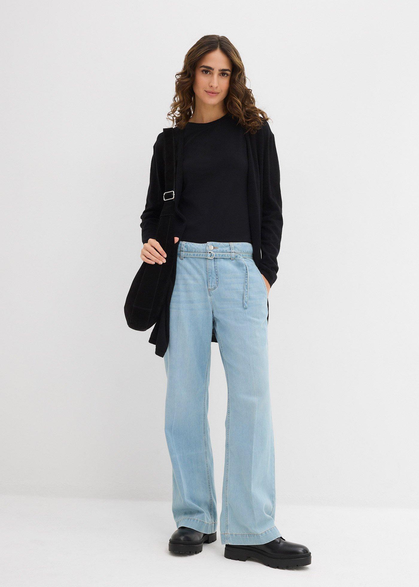 Długi sweter bez zapięcia - Bonprix