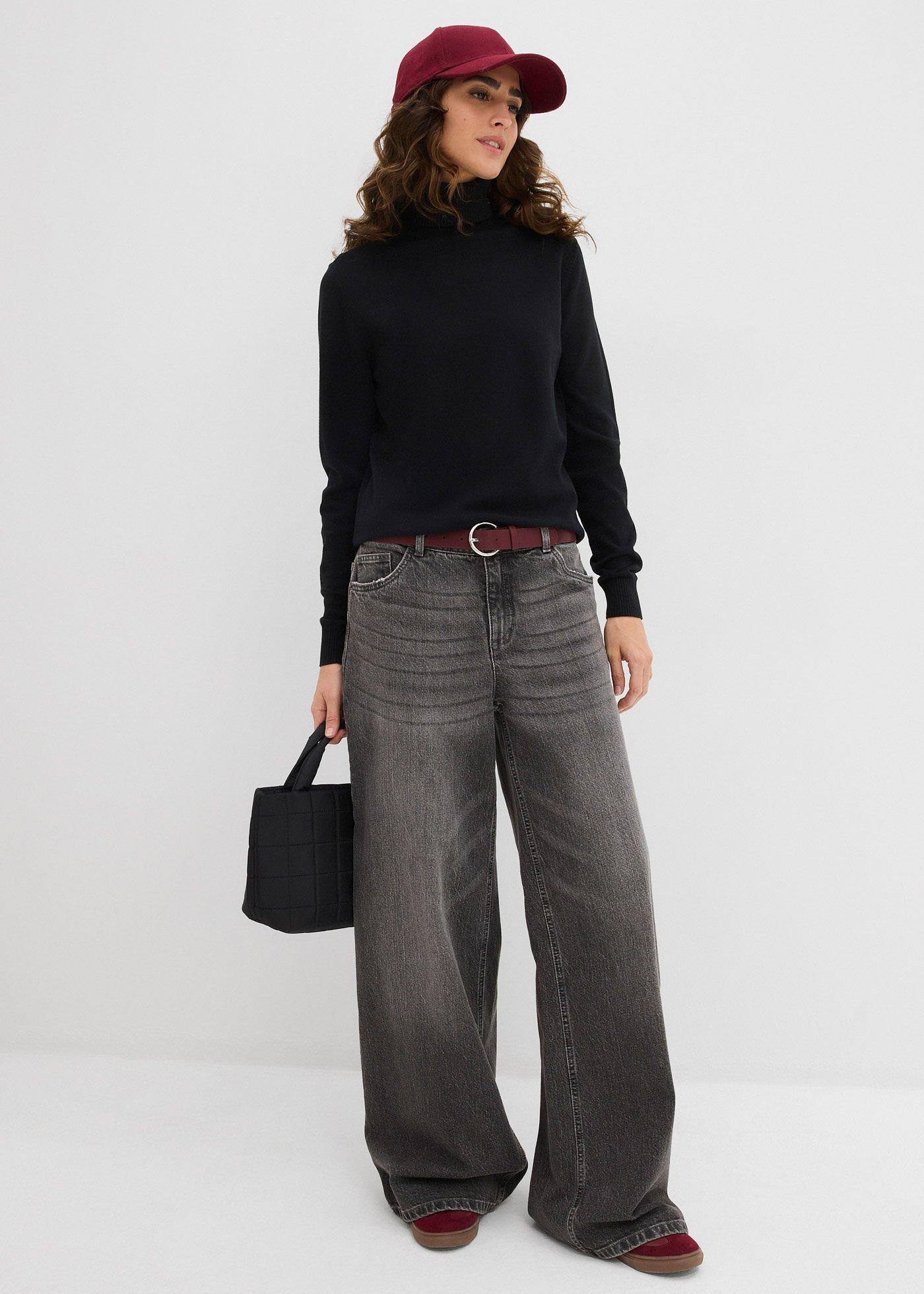 Sweter z golfem - Bonprix