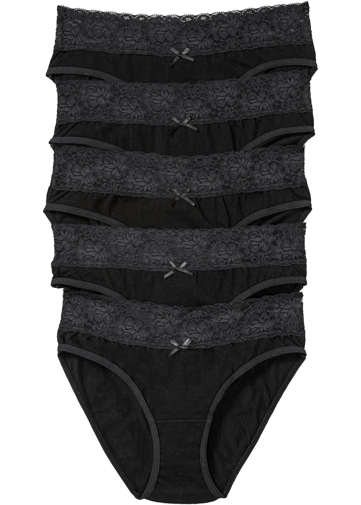 Lot de 5 slips à dentelle