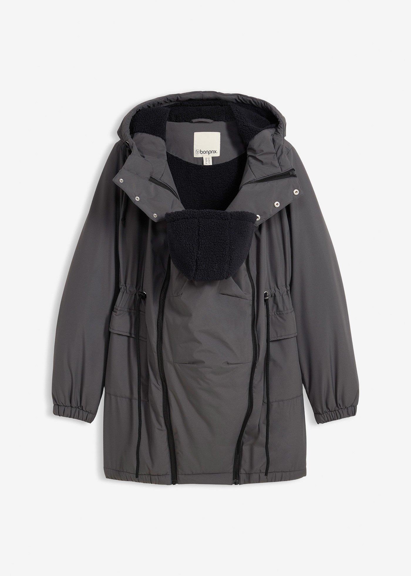 Parka de grossesse et de portage doublée sherpa