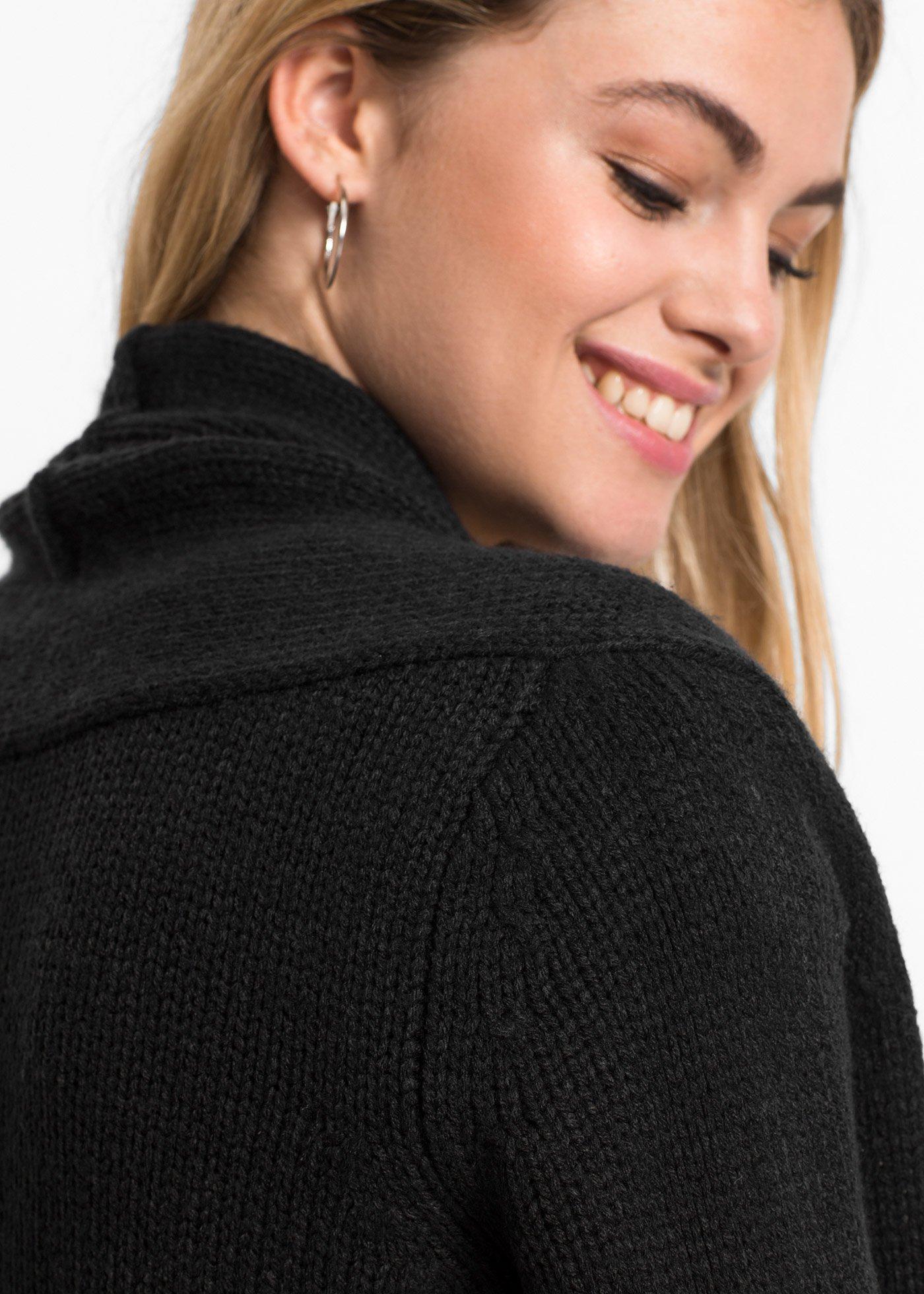 Długi sweter bez zapięcia - Bonprix