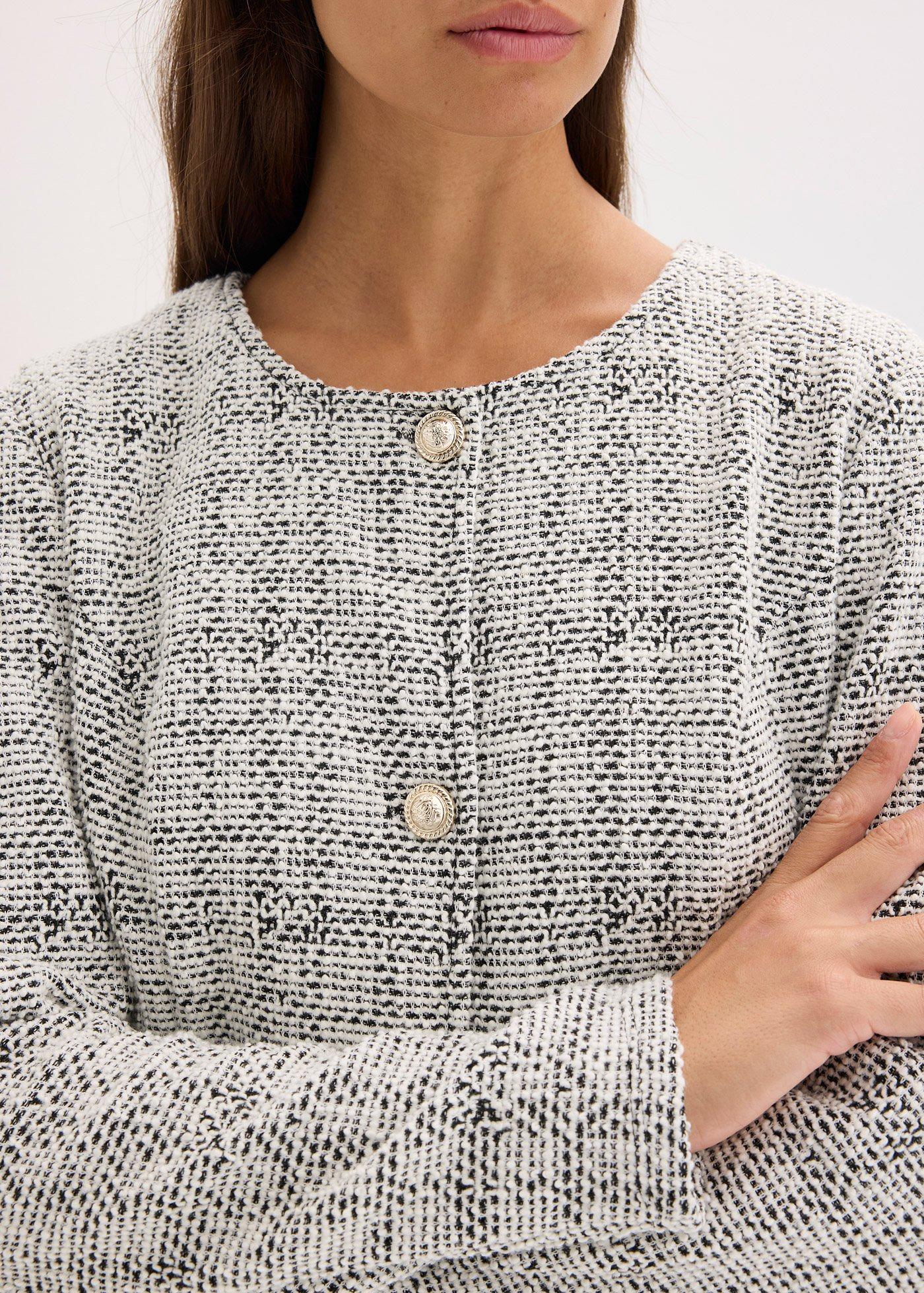 Kardigan z bawełnianej tkaniny boucle - Bonprix