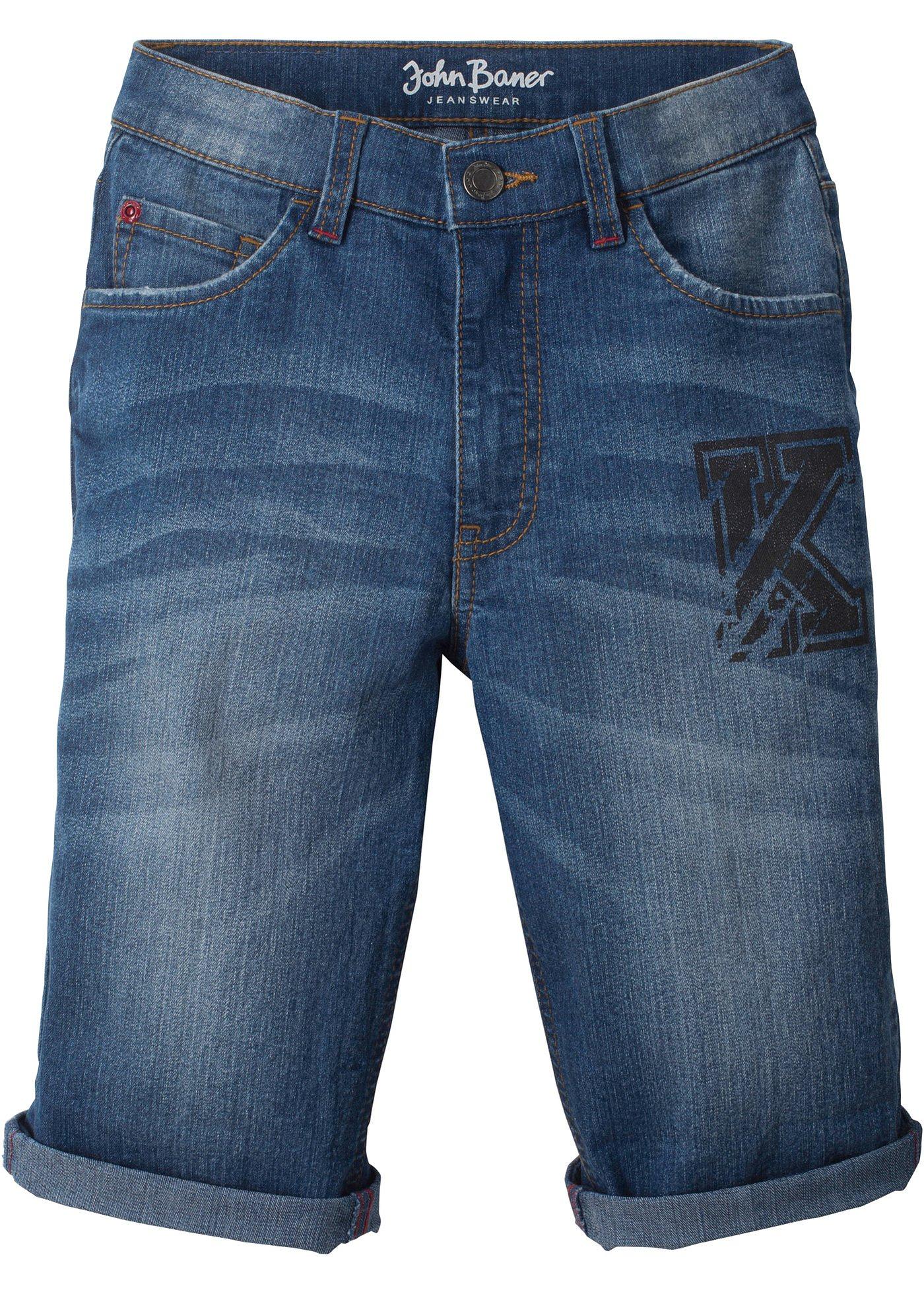 Bermudy ze stretchem o kroju slim fit - Bonprix