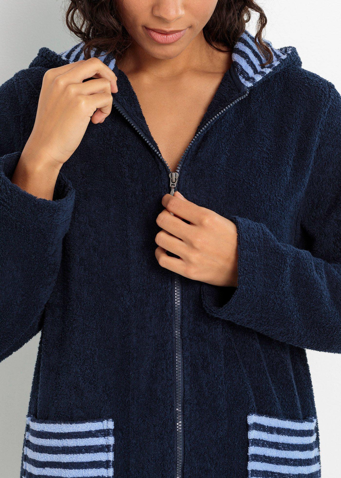 Szlafrok z frotte z bawełny organicznej - Bonprix