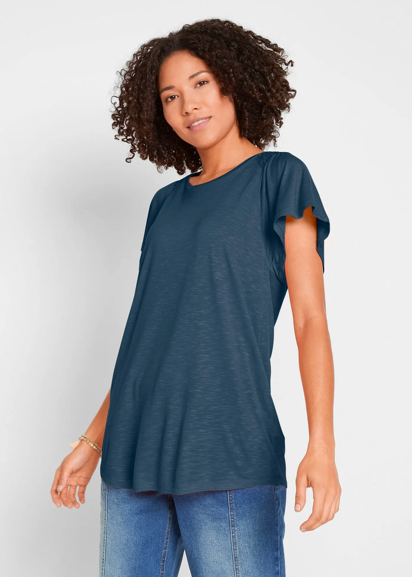 Футболка Bonprix Flammgarn- mit Flügelärmeln