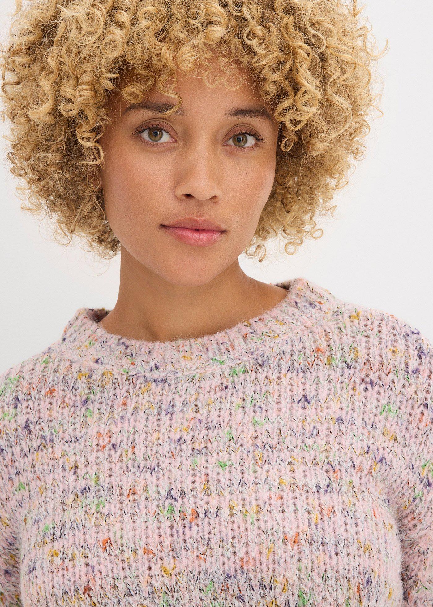 Oversize’owy sweter z włóczki bouclé - Bonprix