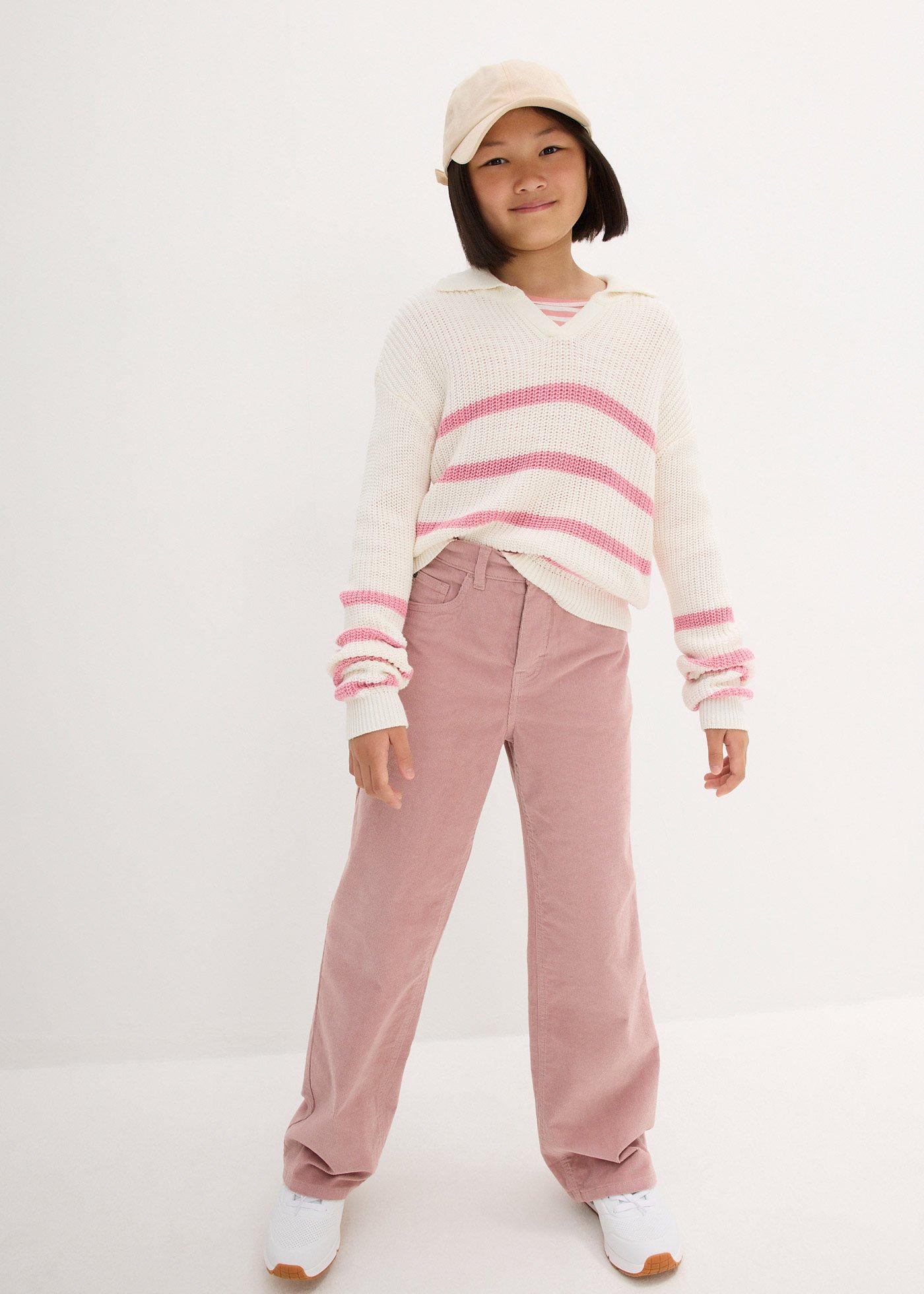 Spodnie sztruksowe, Loose Fit - Bonprix