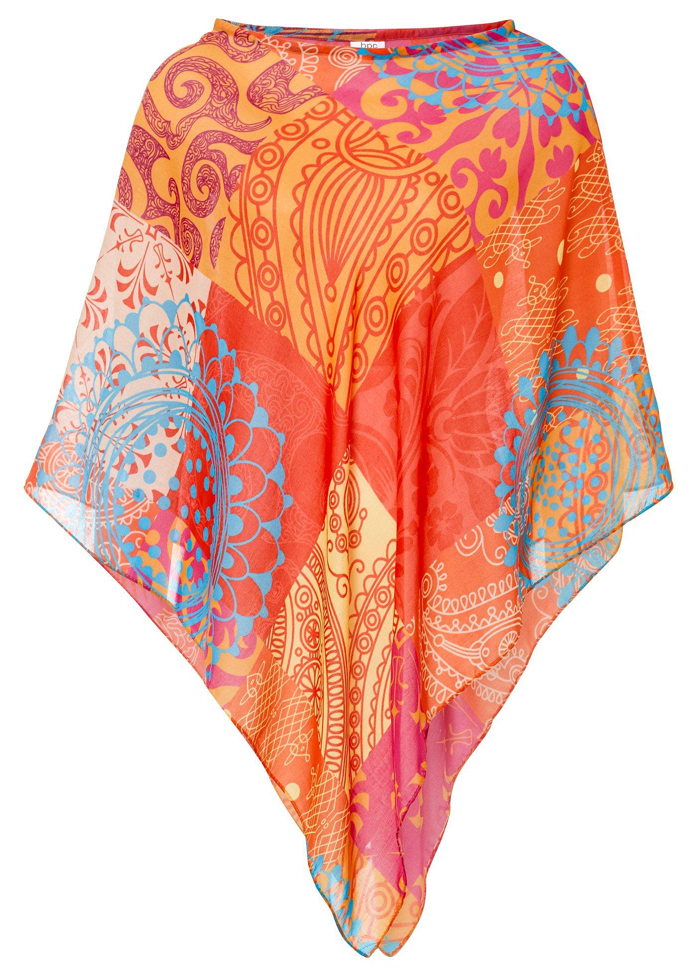 Poncho en matière fluide