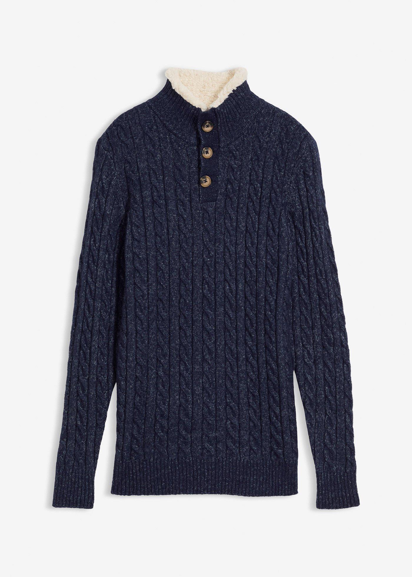 Sweter ze stójką - Bonprix