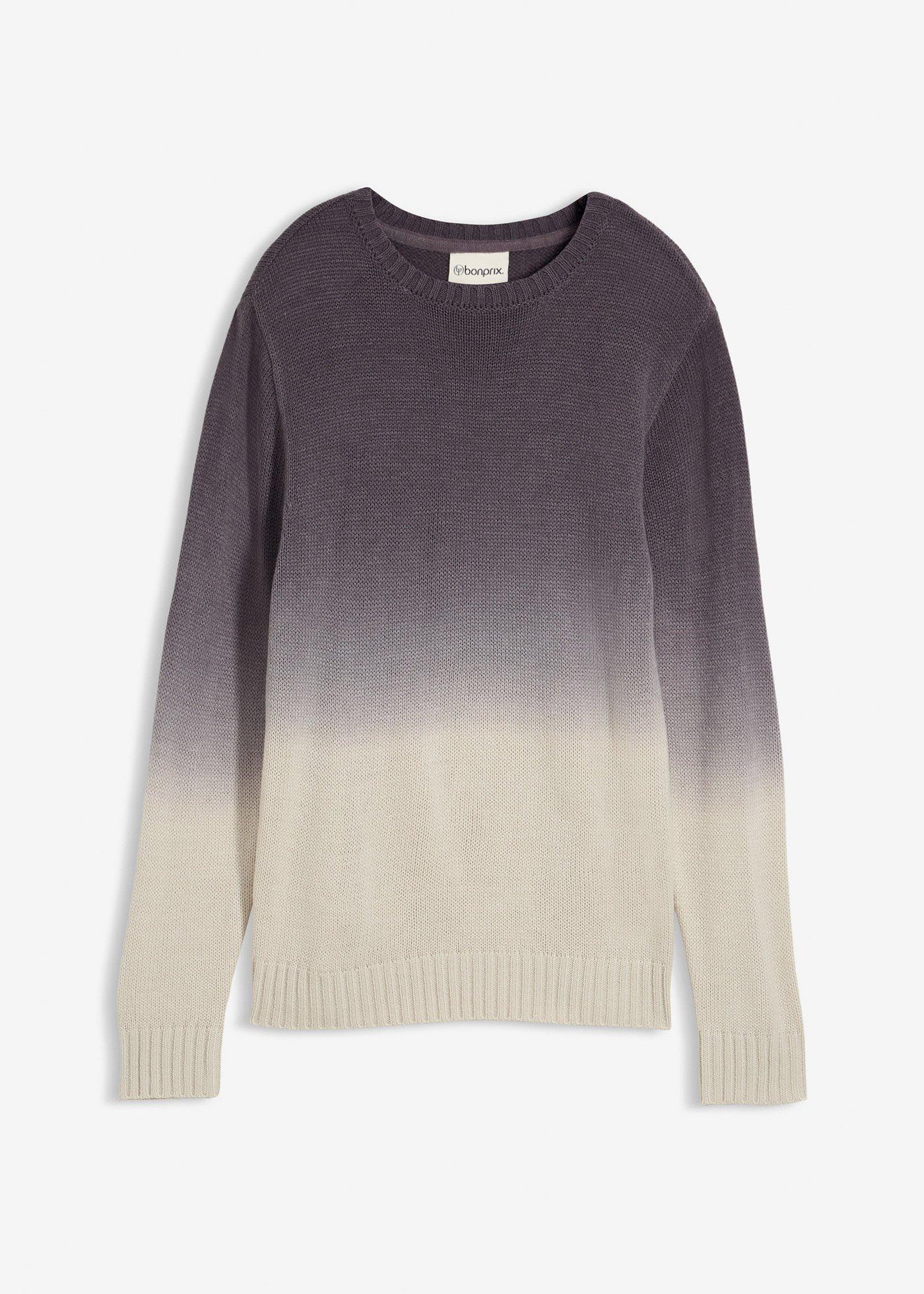 Sweter w cieniowanym kolorze - Bonprix