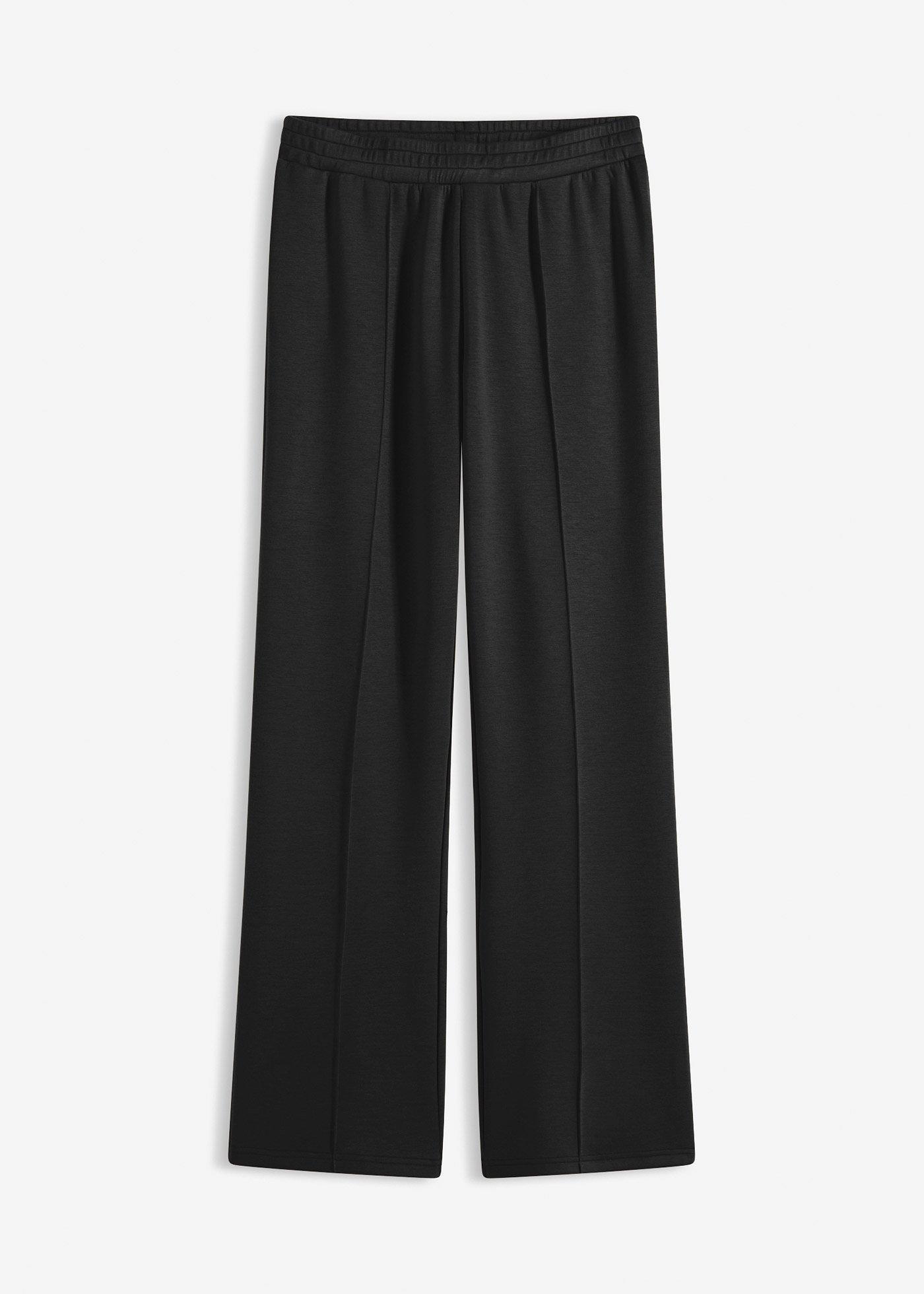 Pantaloni casual scuba din amestec moale de viscoză