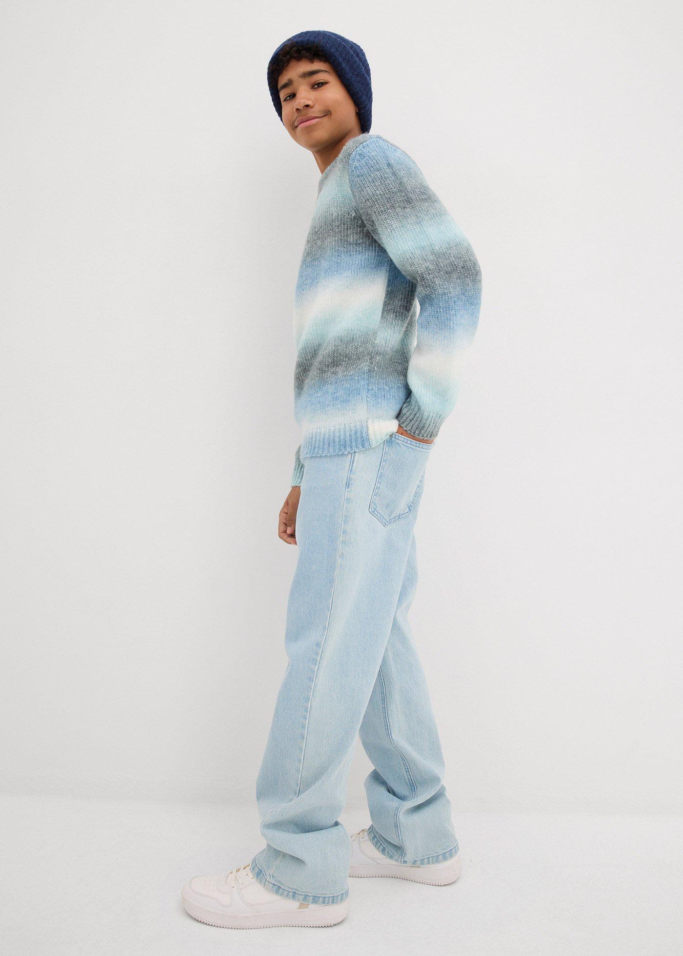 Gruby sweter z efektem ombre - Bonprix