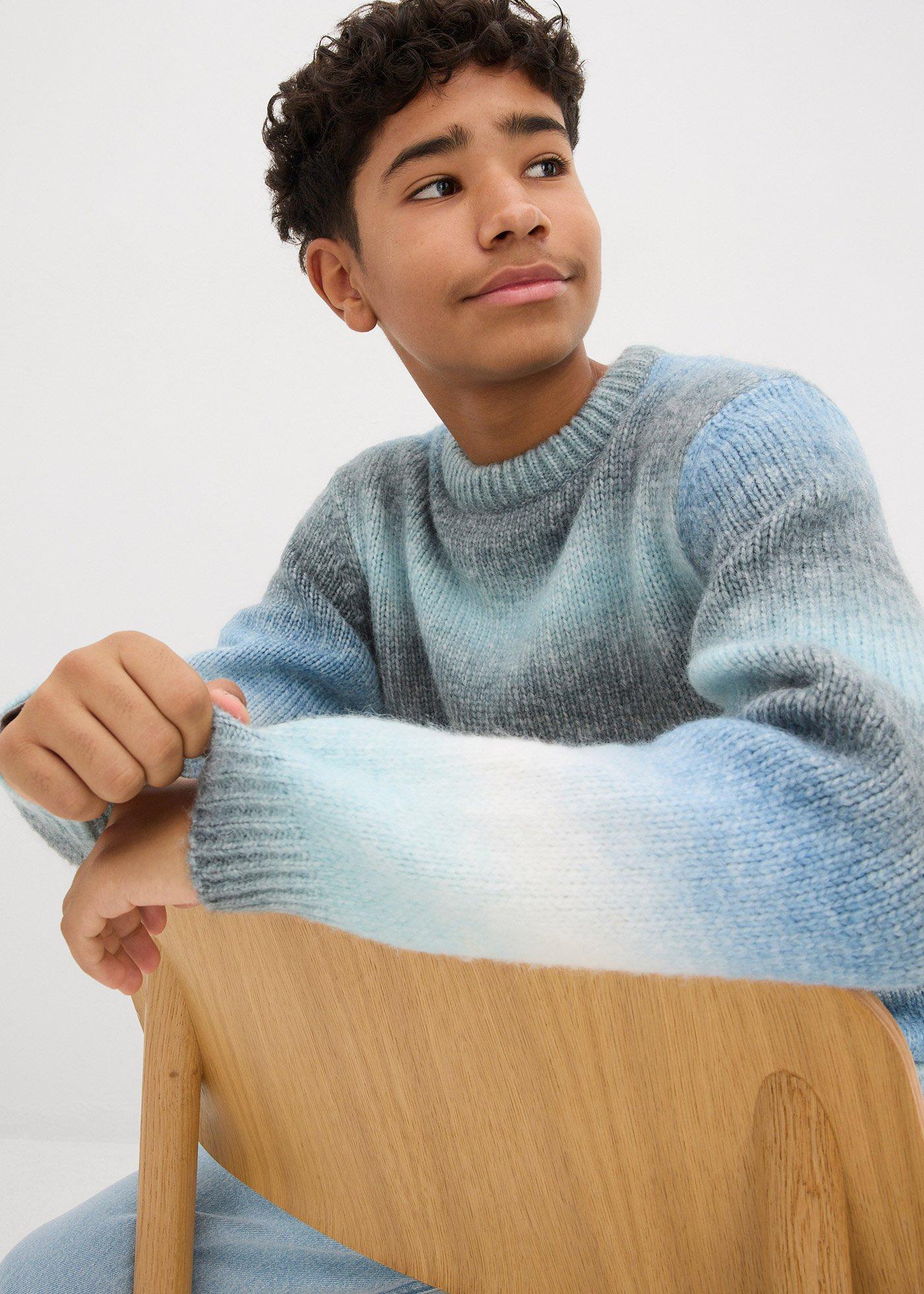 Gruby sweter z efektem ombre - Bonprix