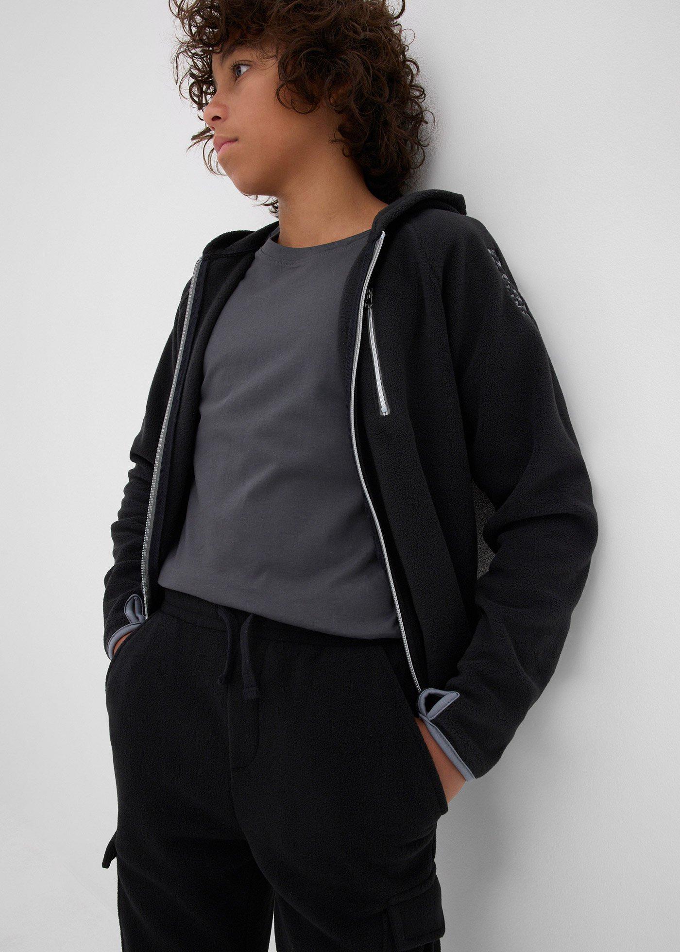 Polarowe spodnie bojówki, regular fit - Bonprix