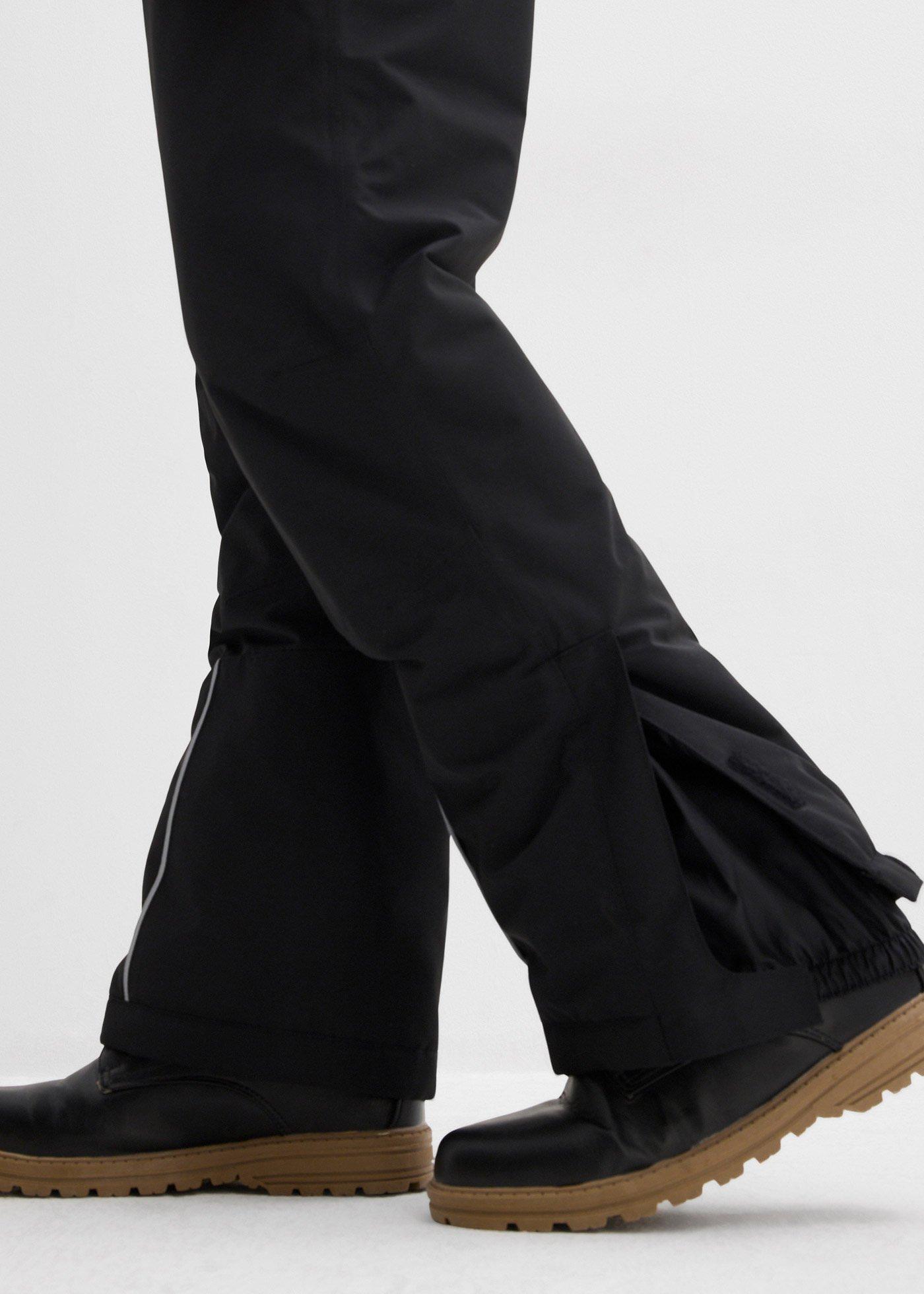 Funkcjonalne spodnie na szelkach, z odblaskowymi detalami, wodoodporne - Bonprix