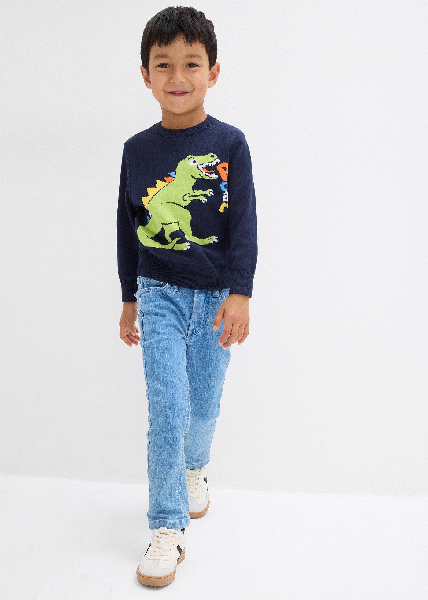 Cienki sweter z czystej bawełny - Bonprix