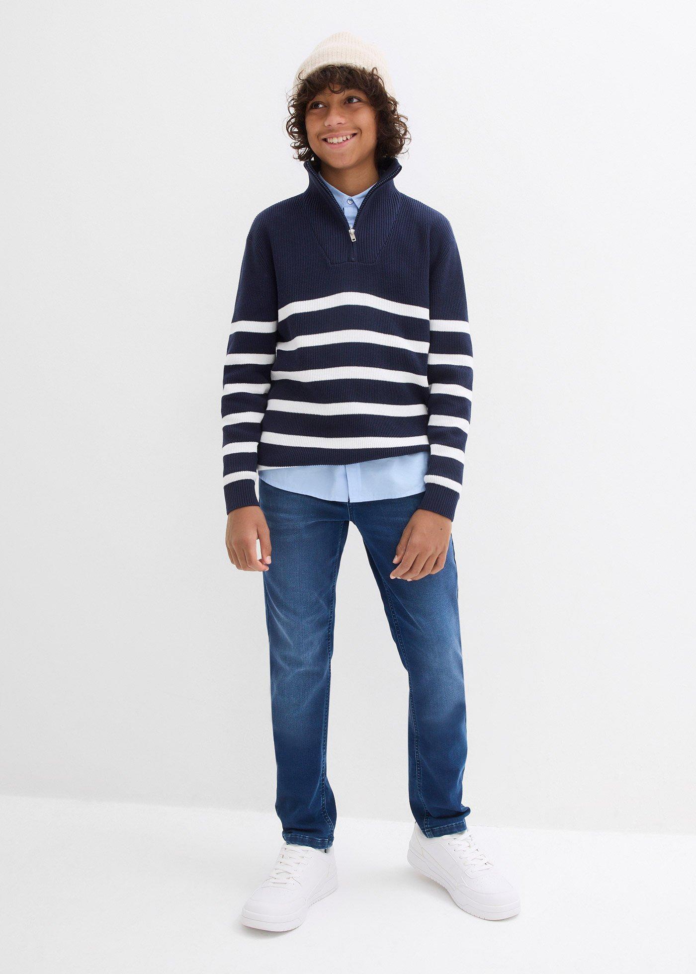 Dżinsy dresowe slim fit, prosta nogawka - Bonprix