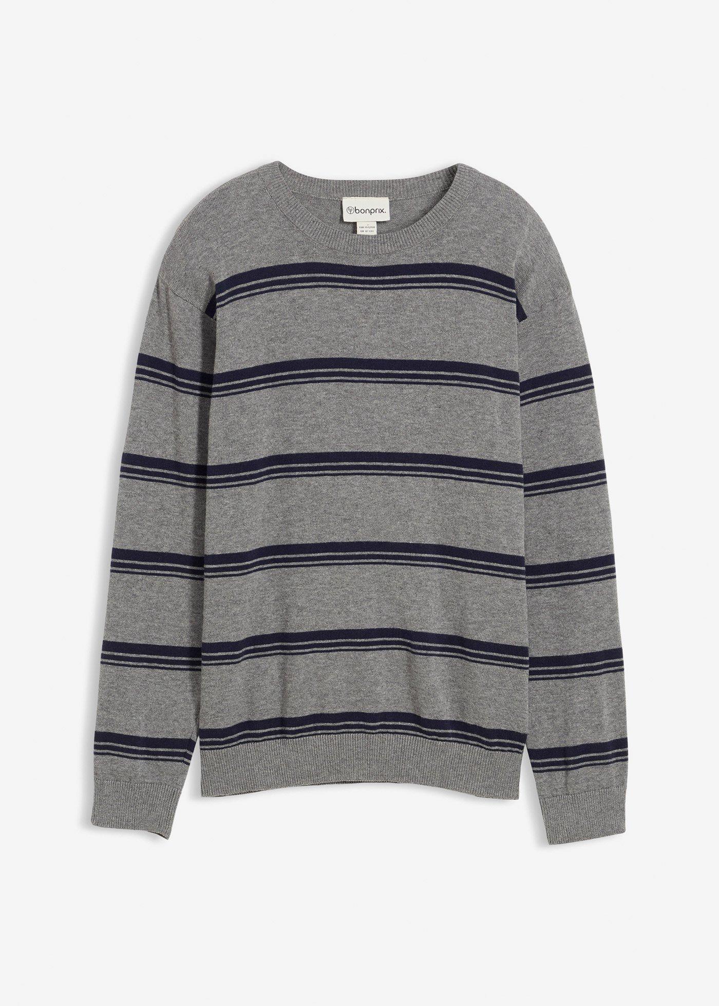 Cienki sweter z czystej bawełny - Bonprix