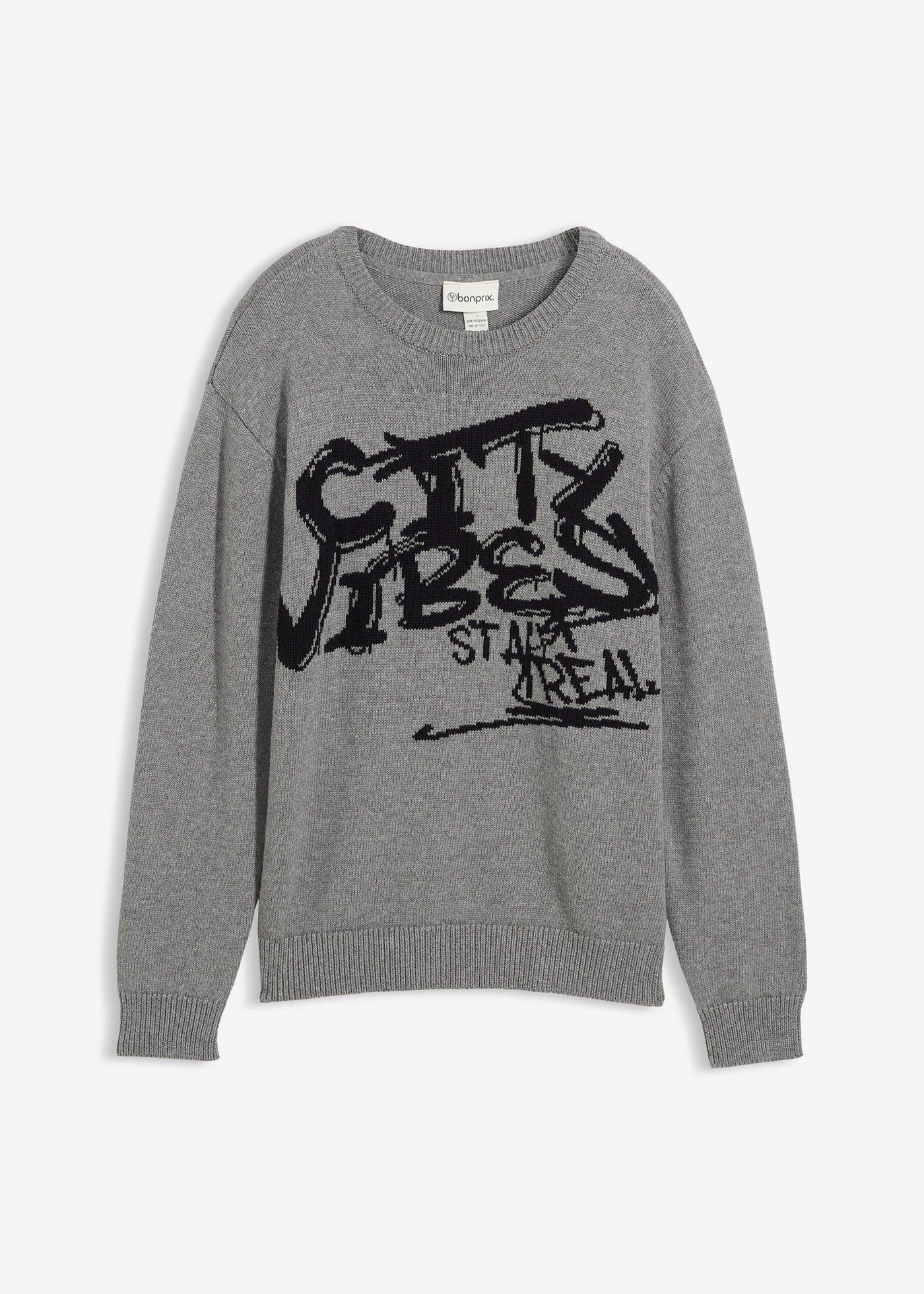 Sweter z czystej bawełny - Bonprix