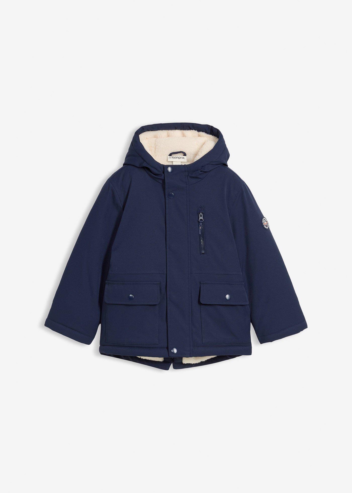 Hydrofobowa parka zimowa na podszewce kożuszku - Bonprix
