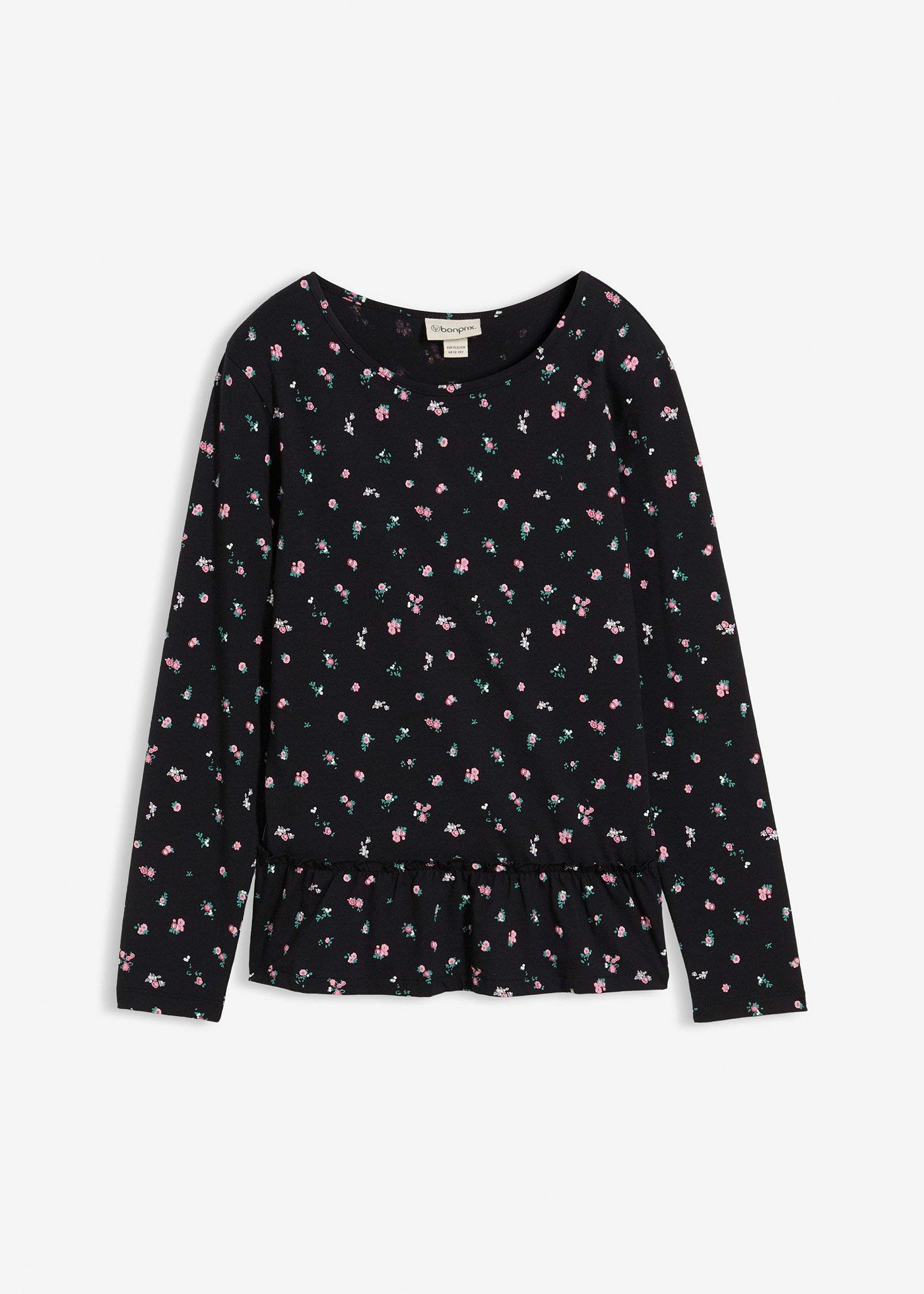 T-shirt manches longues en coton extensible