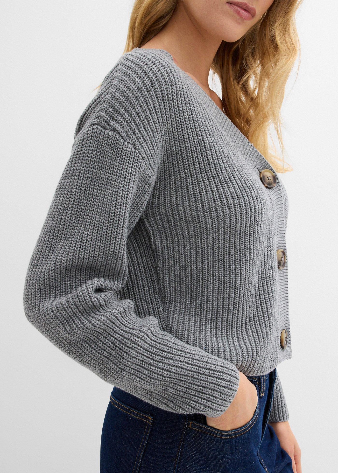 Gruby sweter z czystej bawełny - Bonprix