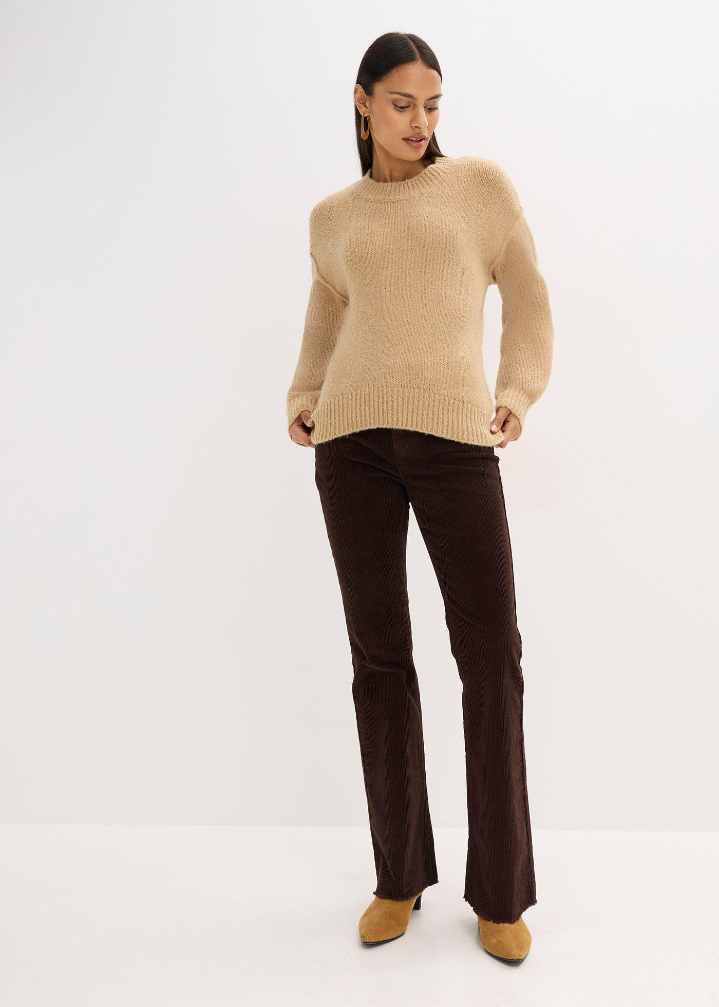 Sweter z cienkiej dzianiny o kroju oversize - Bonprix