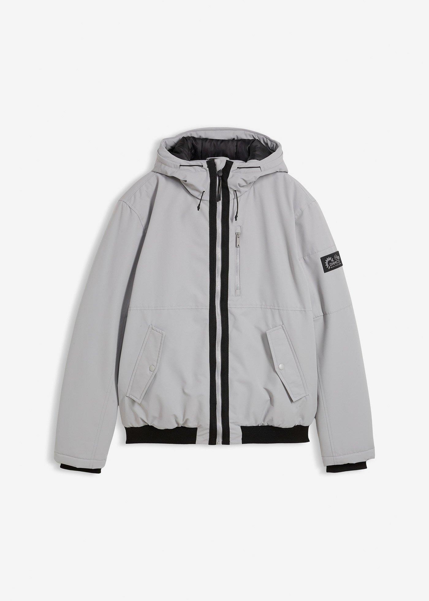 Blouson d’hiver à capuche et détails sportifs