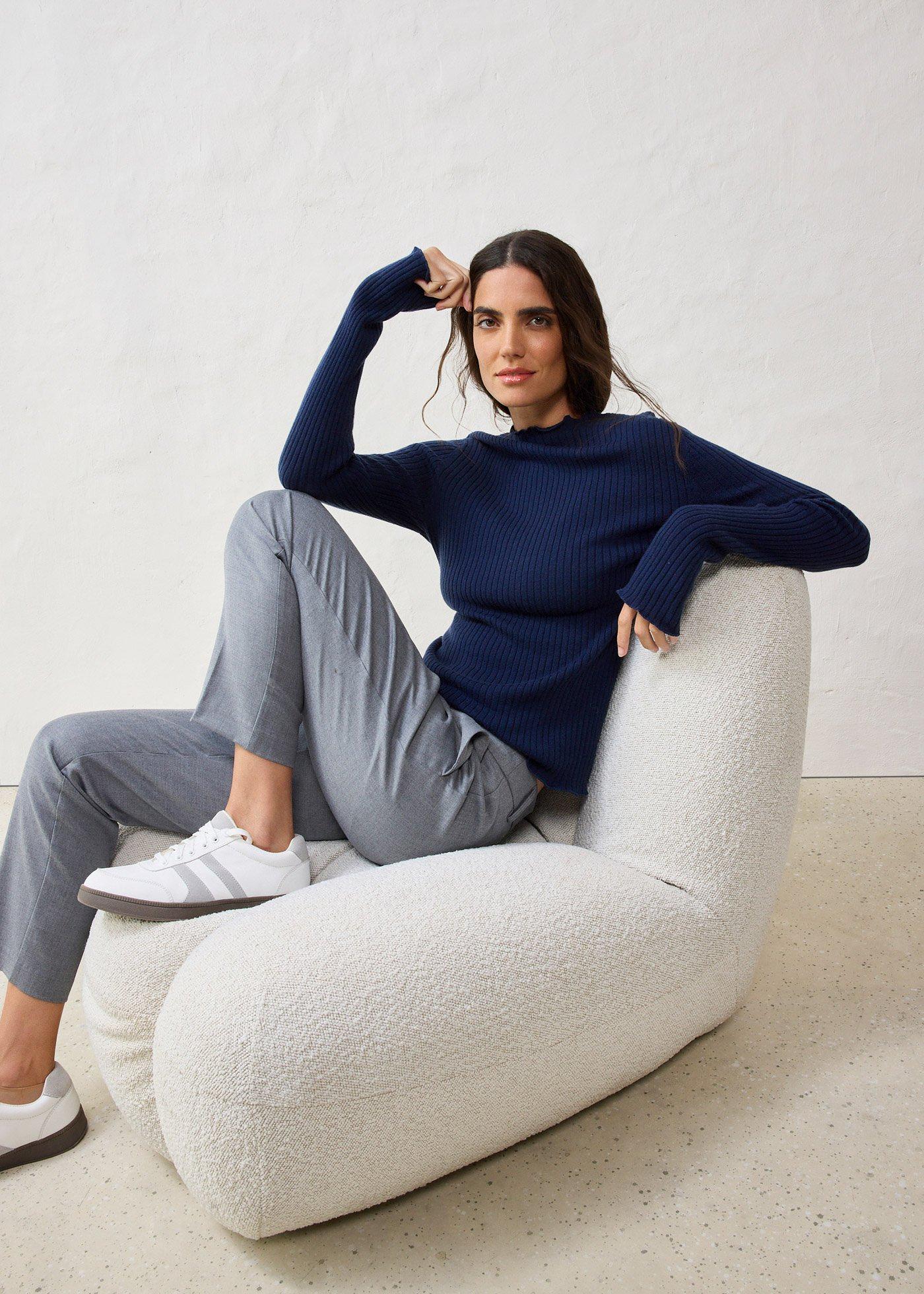 Sweter z miękkiej wełny merino - Bonprix