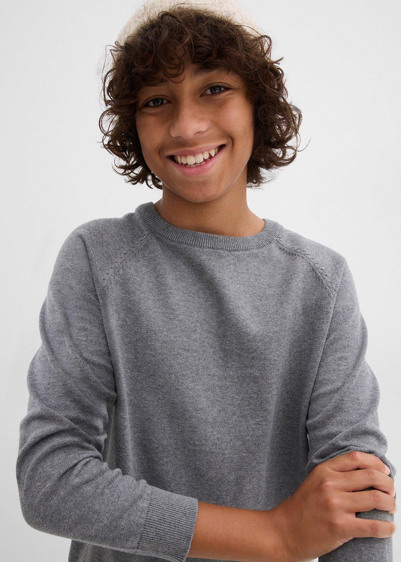 Cienki sweter z czystej bawełny (2 szt.) - Bonprix